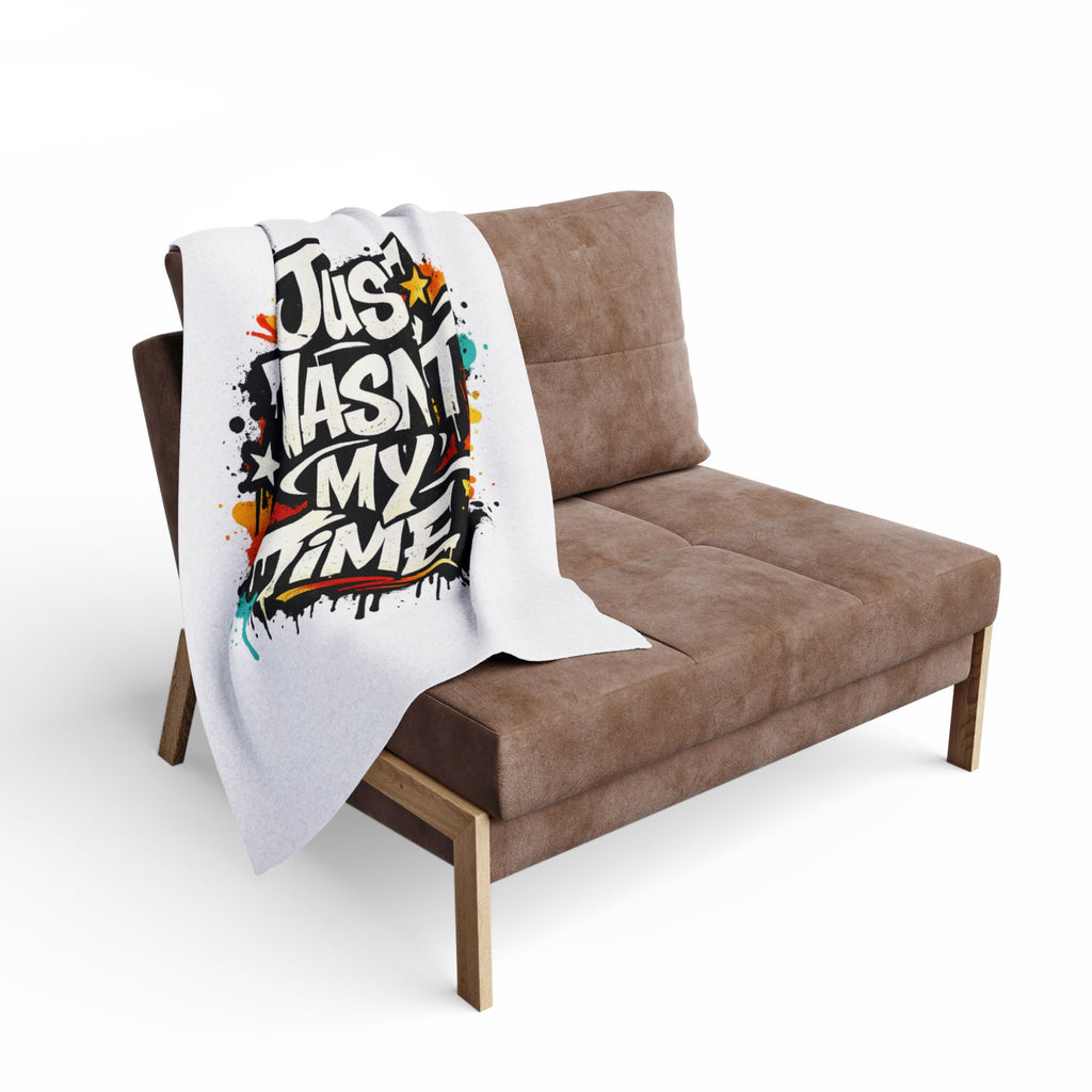 Copy of Arctic Fleece Blanket — 'Just Wasn’t My Time Until Now' Inspirational Throw