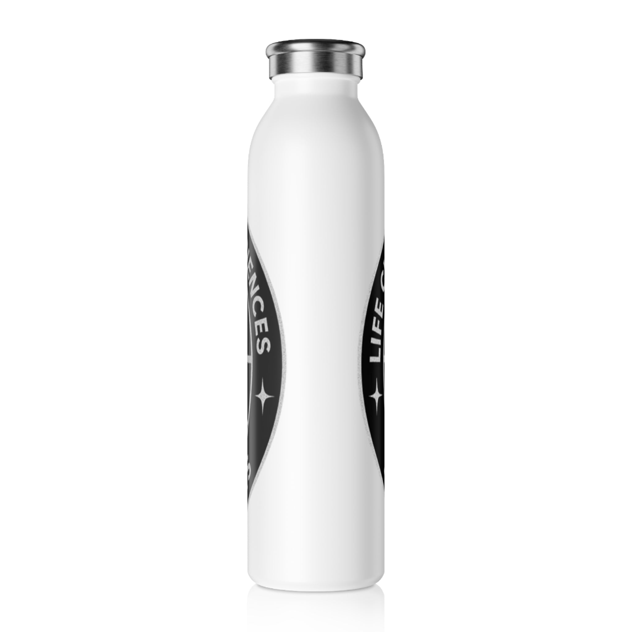 Slim Water Bottle — "Just Wasn't My Time Until Now" Motivational Stainless Bottle