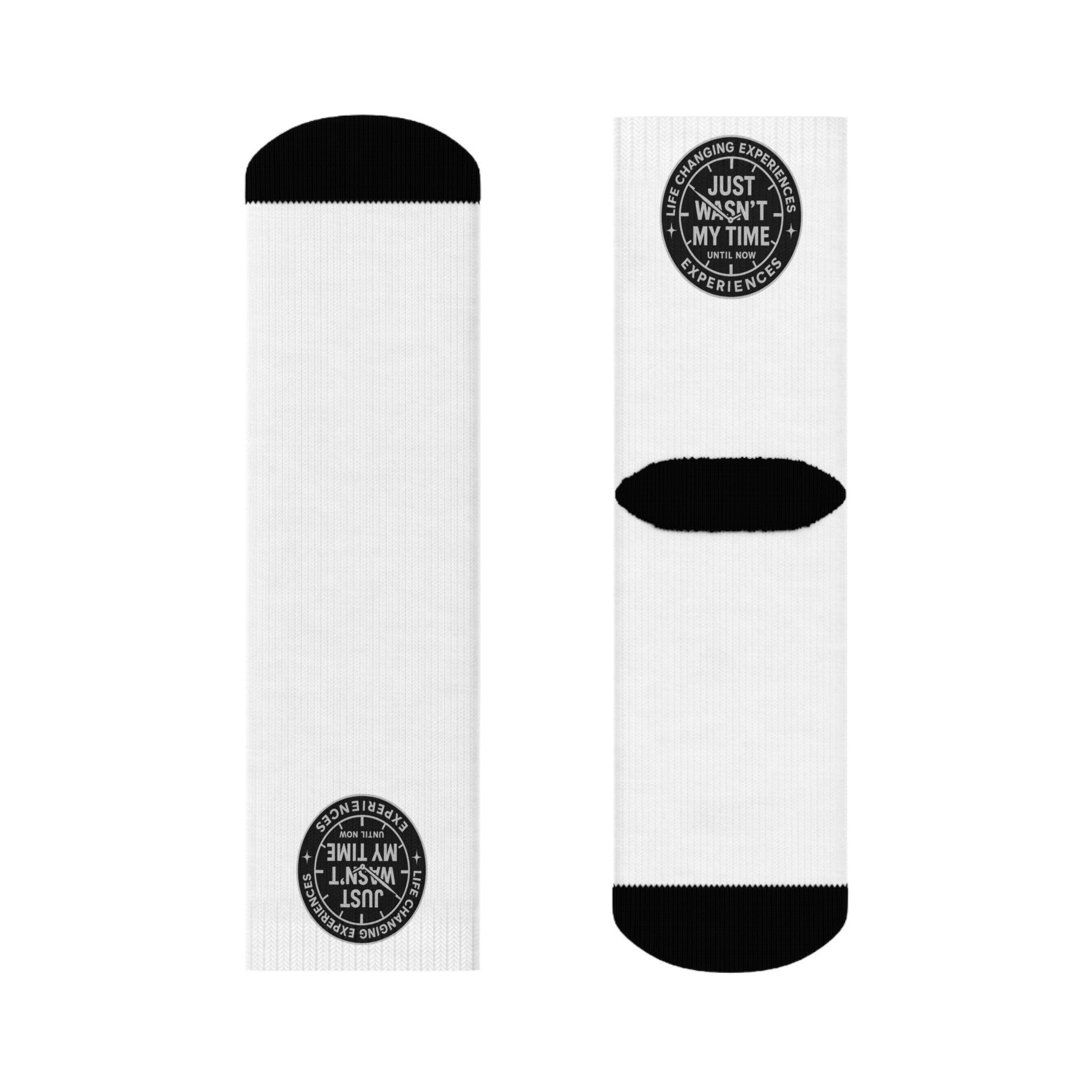 Crew Socks — Minimal Round Logo Athletic Cotton Socks