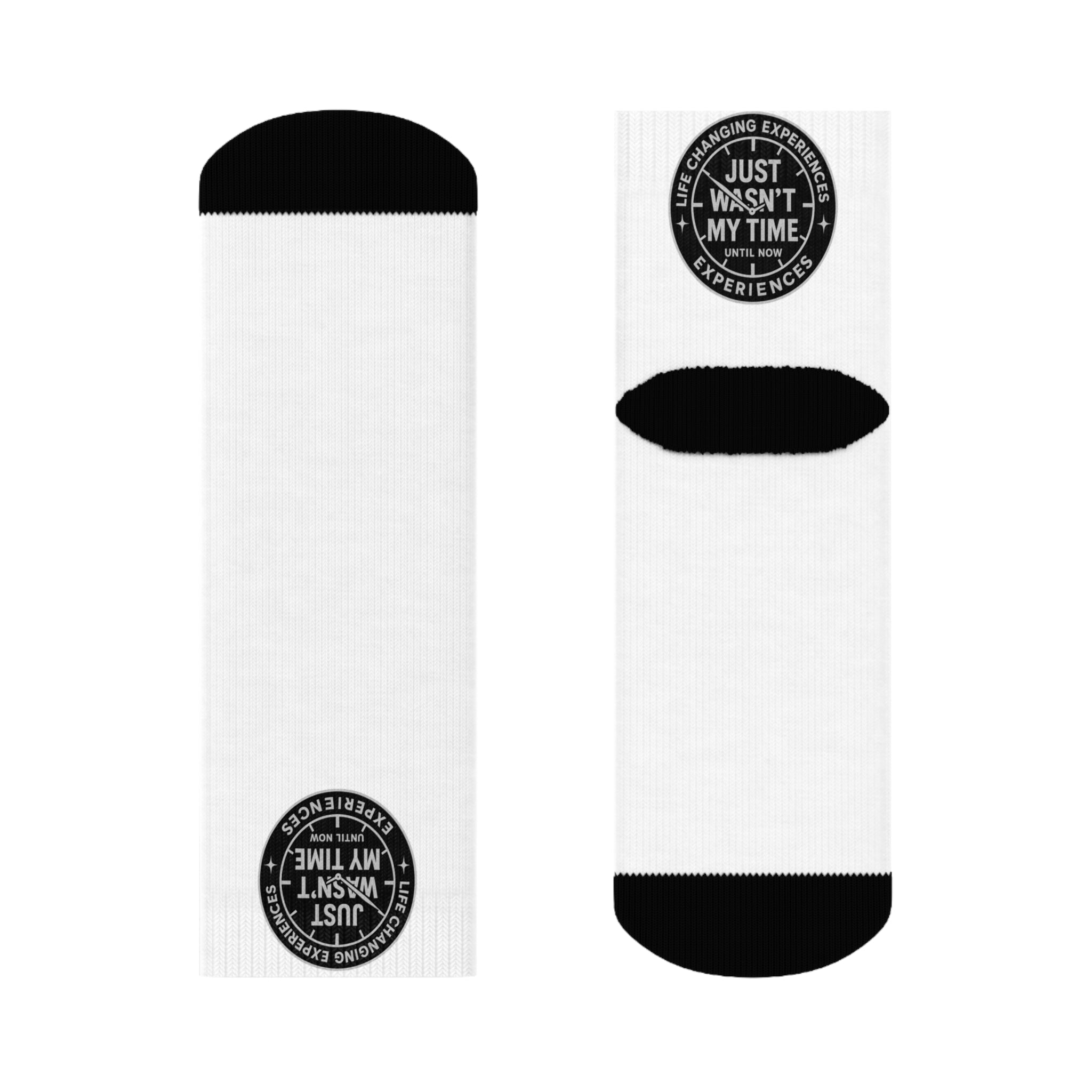 Crew Socks — Minimal Round Logo Athletic Cotton Socks