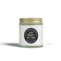 Coconut Apricot Scented Candle — "Just Wasn't My Time" Inspirational Jar (4oz, 9oz)