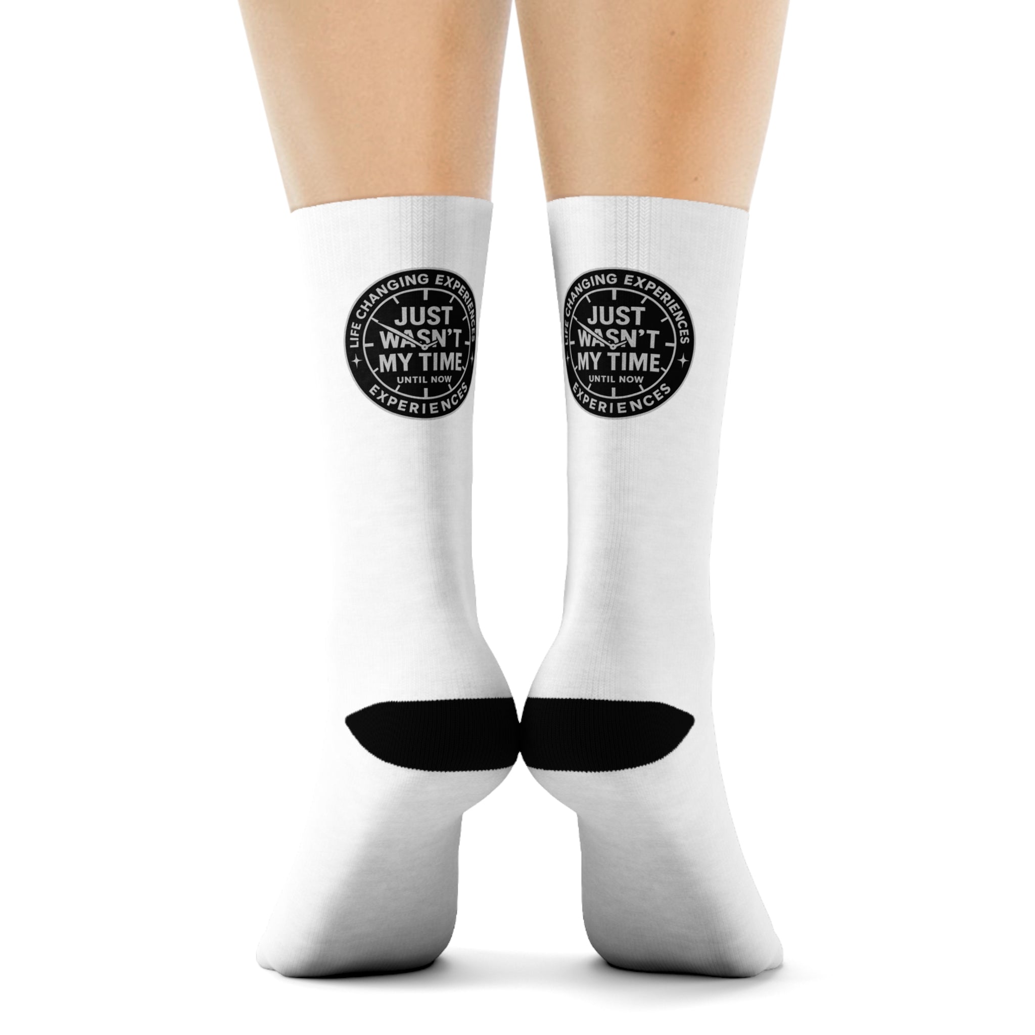 Crew Socks — Minimal Round Logo Athletic Cotton Socks