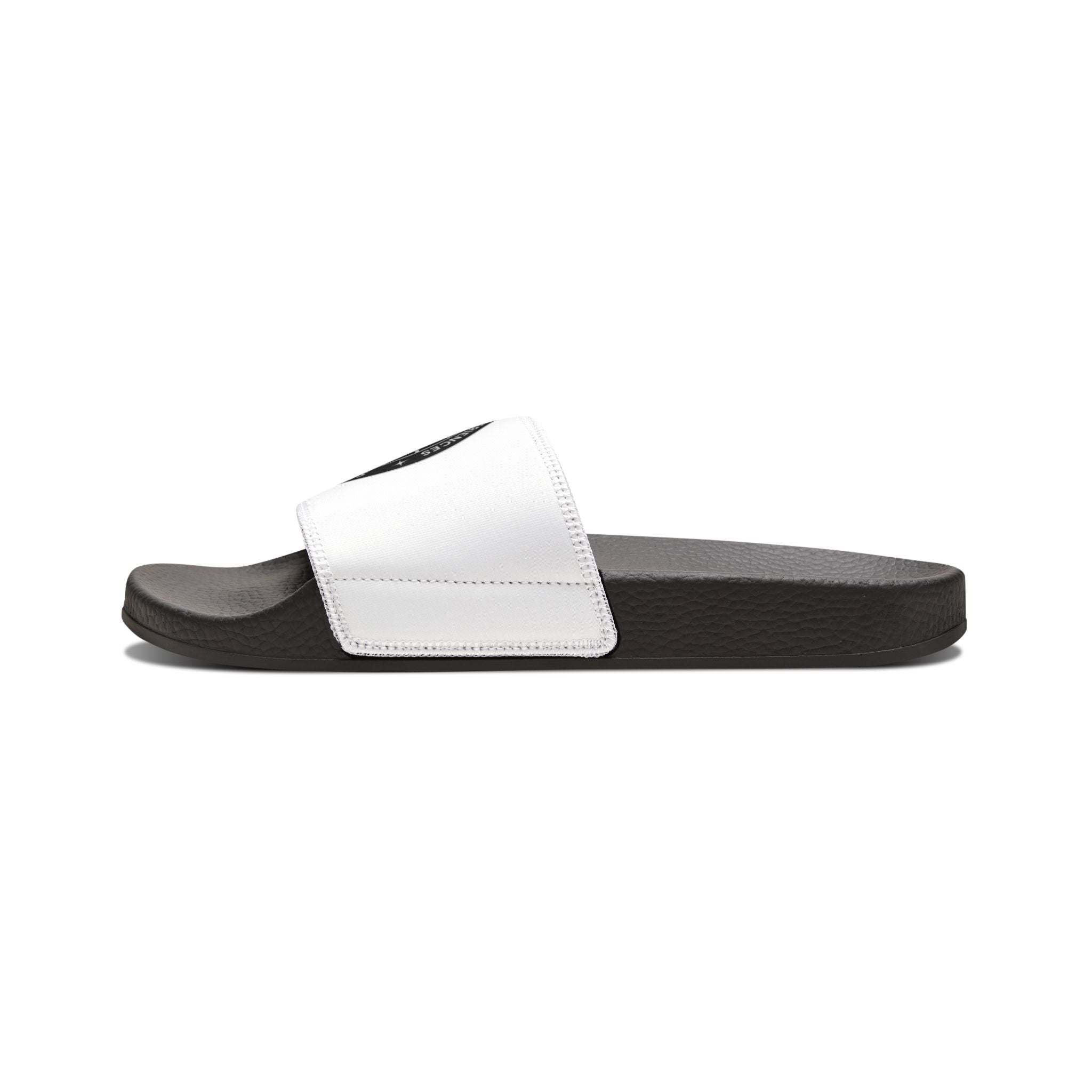 Men's Slide Sandals — "Just Wasn't My Time" Removable-Logo Casual Slides