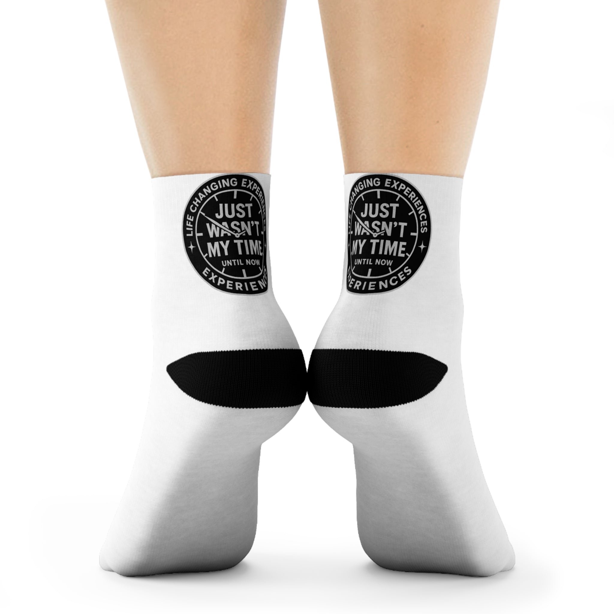 Crew Socks — Minimal Round Logo Athletic Cotton Socks