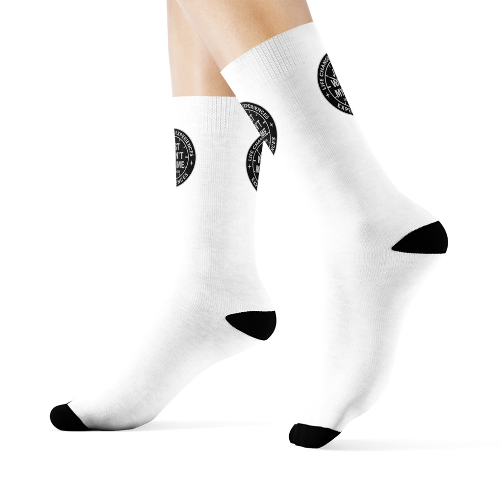 Crew Socks — Minimal Round Logo Athletic Cotton Socks