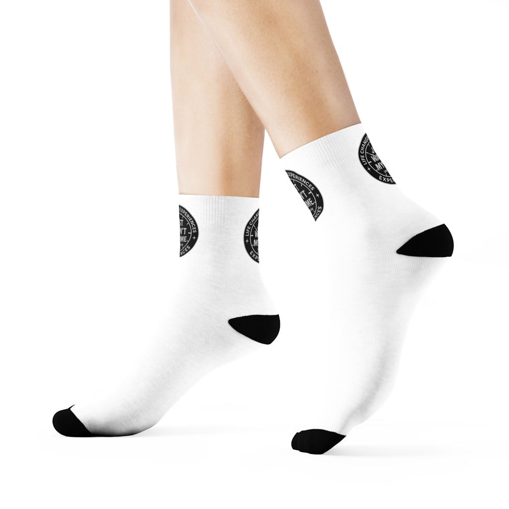 Crew Socks — Minimal Round Logo Athletic Cotton Socks