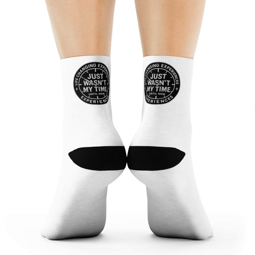 Crew Socks — Minimal Round Logo Athletic Cotton Socks