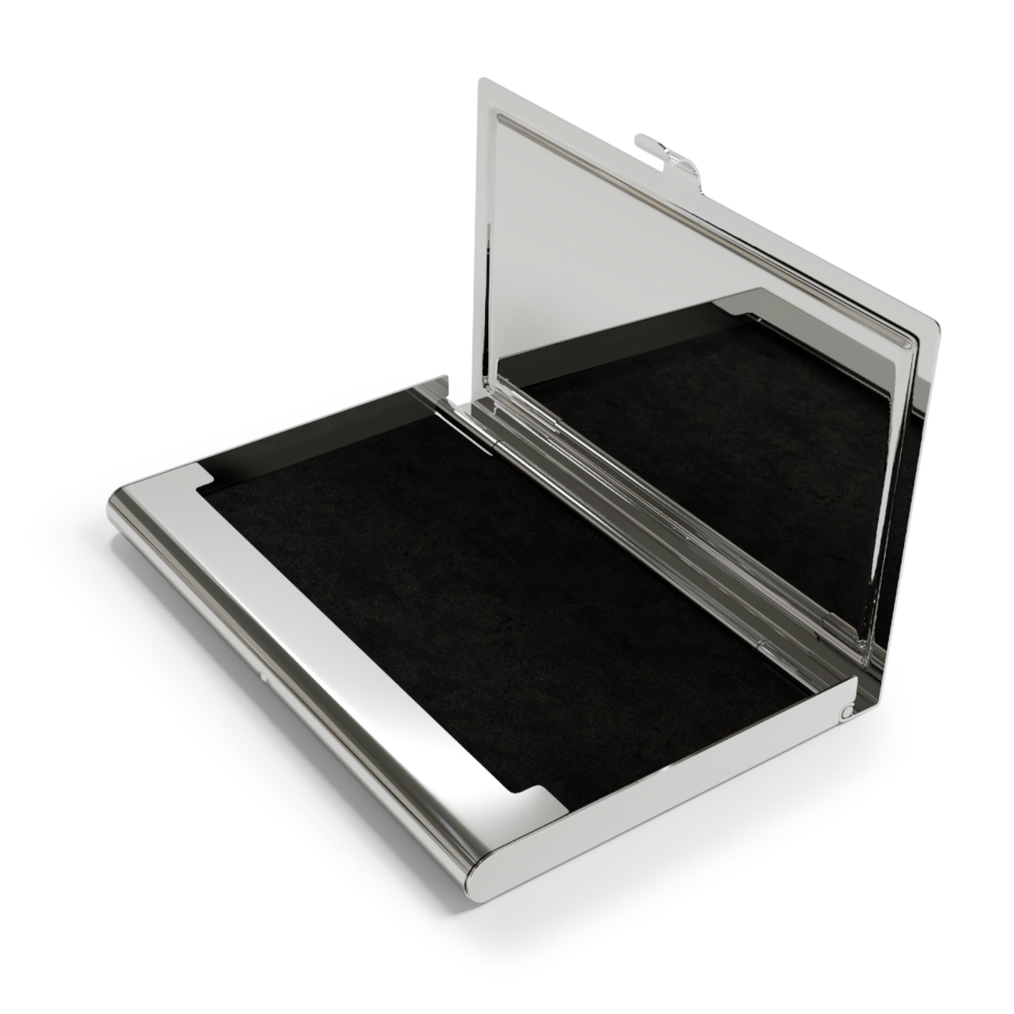 Business Card Holder — "Just Wasn't My Time" Inspirational Metal Case