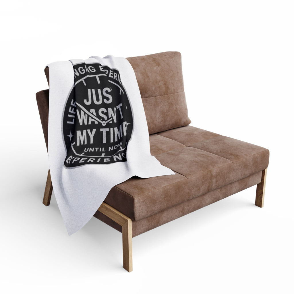 Arctic Fleece Blanket — 'Just Wasn’t My Time Until Now' Inspirational Throw
