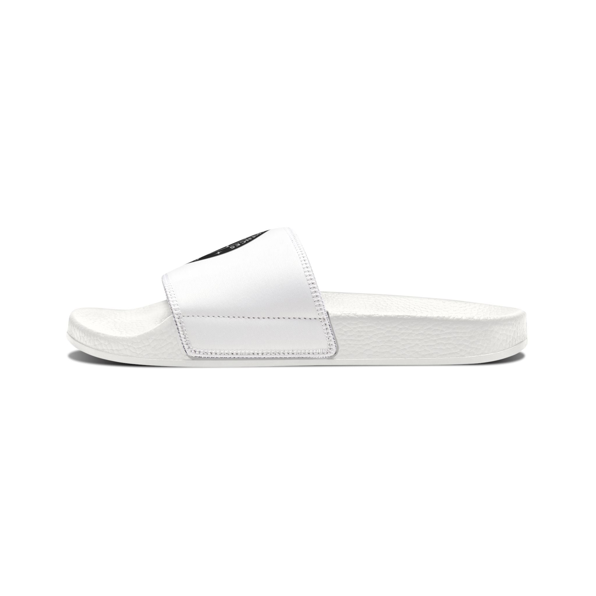 Men's Slide Sandals — "Just Wasn't My Time" Removable-Logo Casual Slides